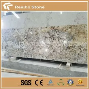 Polished Laminated Ice Blue Prefab Lowes Granite Kitchen Countertops