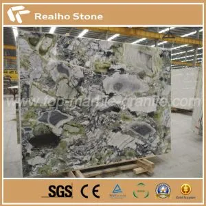 White Jade Green Marble Slabs For Project Decoration