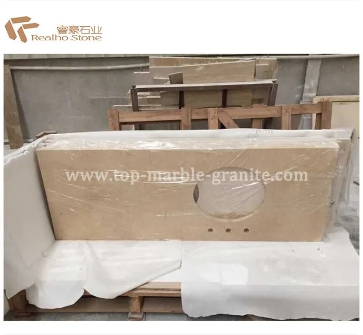 Honed Galala Beige Marble Look Countertop