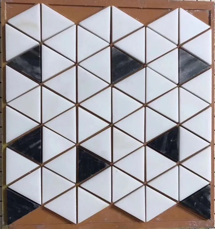 Black And White Marble Mosaic Tile