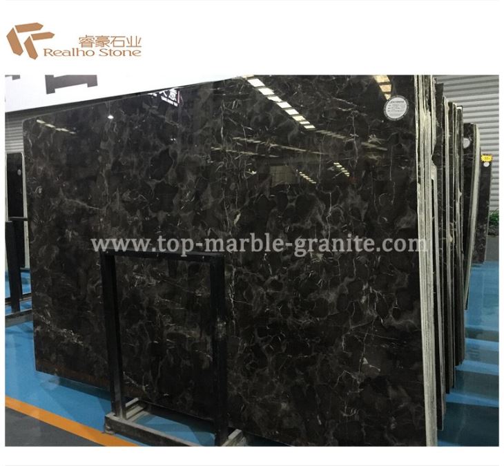 China Dark Emperador Marble Slab