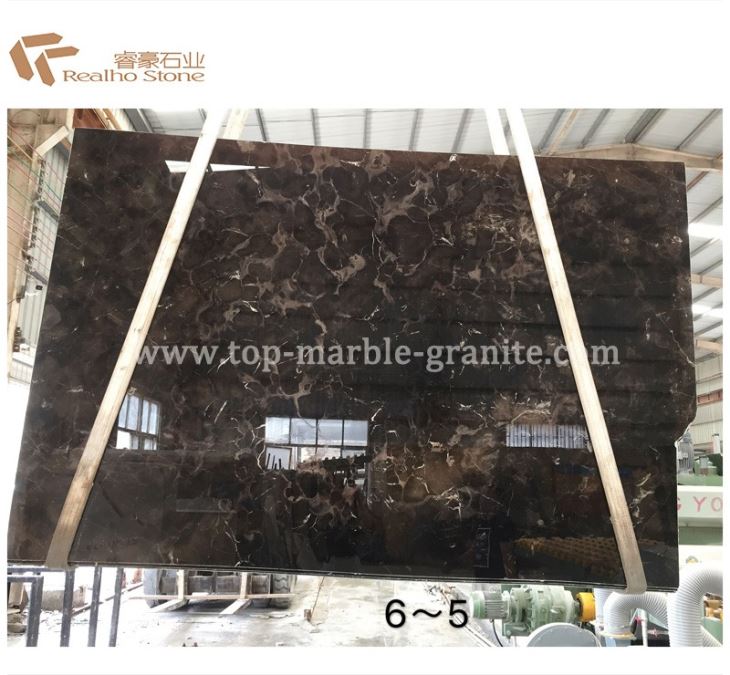 China Dark Emperador Marble Slab