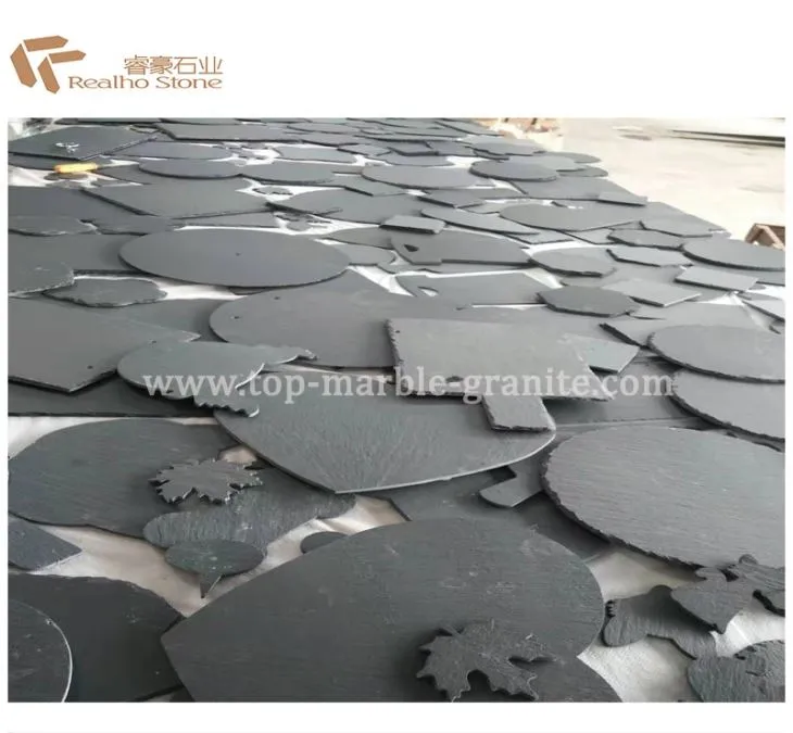 Nature Black Slate Plate