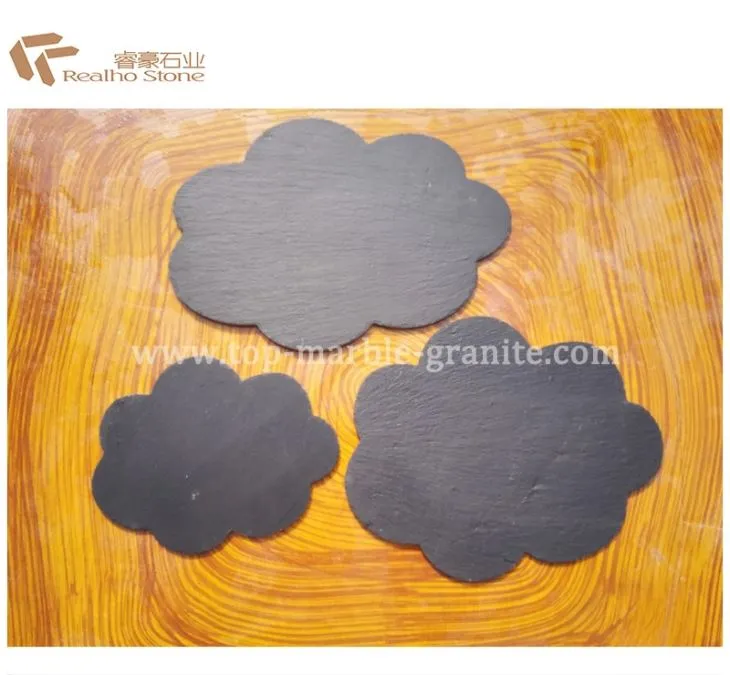 Nature Black Slate Plate