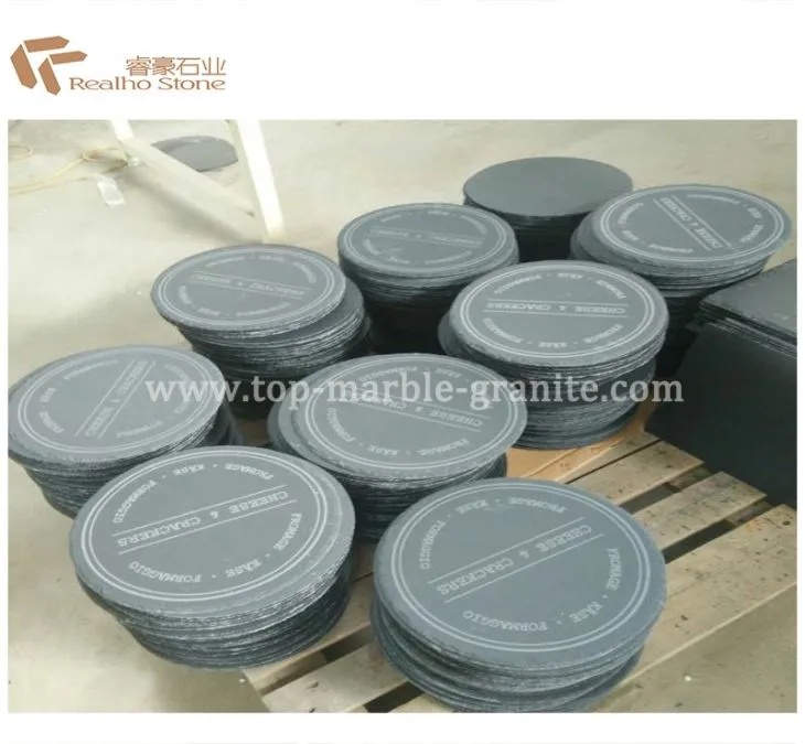 Nature Black Slate Plate