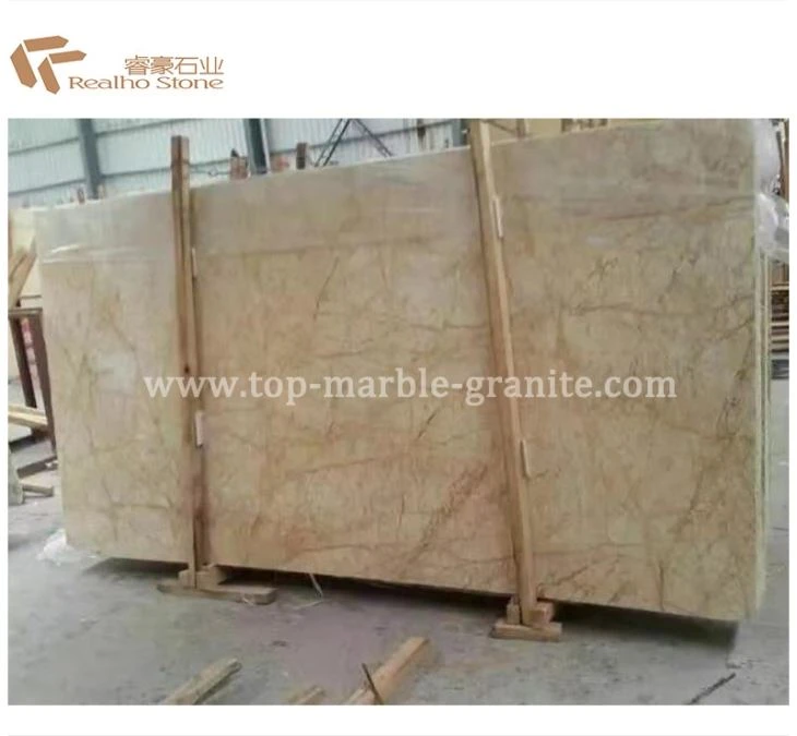 Phoenix Golden Marble Slab for Hotel Lobby Floor