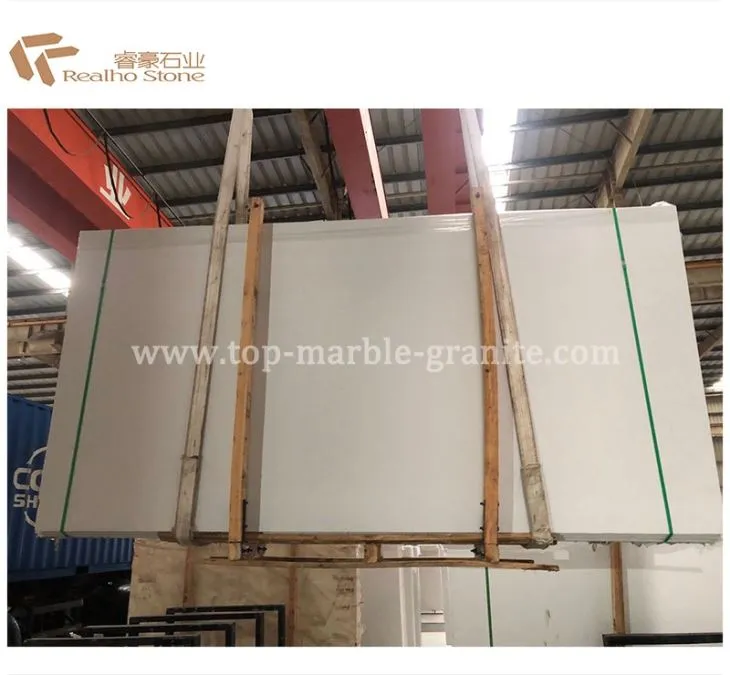 Pure White Artificial Stone Marble Slabs Factory