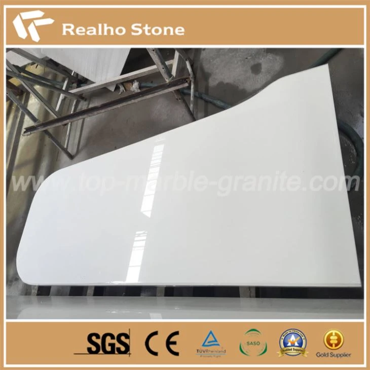 Pure White Quartz Shower Shelf Tiles
