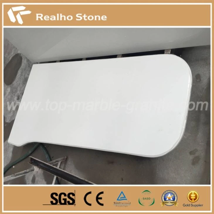 Pure White Quartz Shower Shelf Tiles