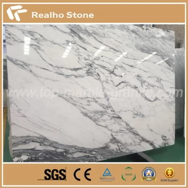 Italy White Arabescato Marble Slab For Floor And Wall Tiles