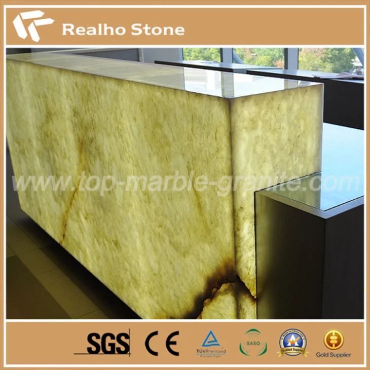 Snow White Onyx Marble Slabs