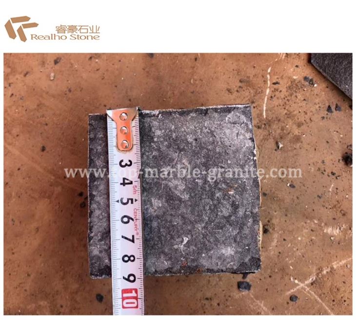 black flamed cubic stone