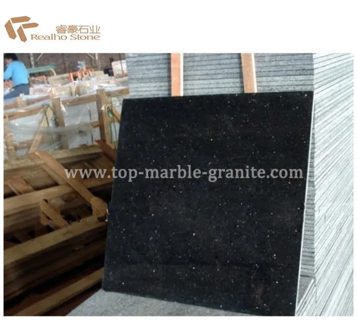 Black Galaxy Granite Wall Cladding Tiles