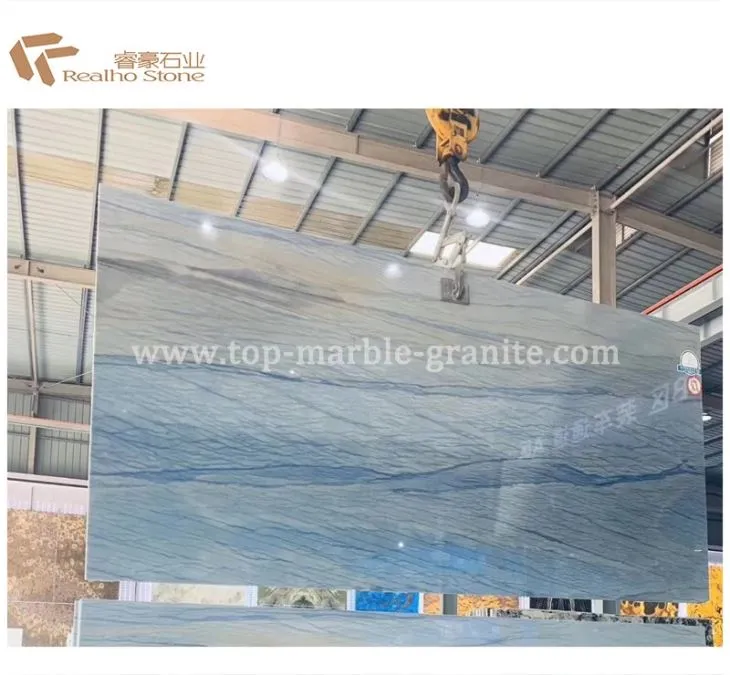 Brazilian Azul Macaubas Marble Sea Blue Marble Slab