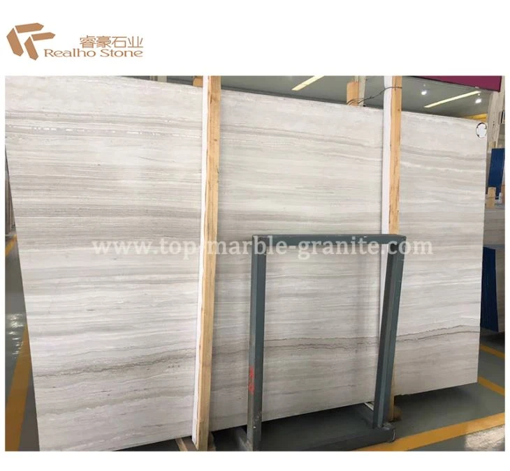 Chinese Marble Slab Serpeggiante White Wooden Grain