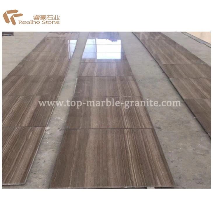 Coffee Wood Brown Marble Tile