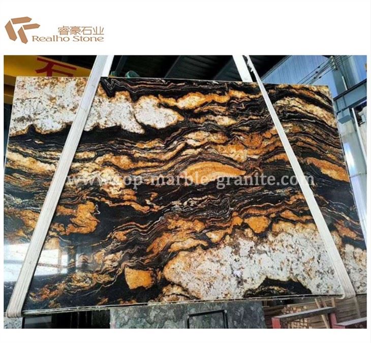 Cosmic gold grante slab