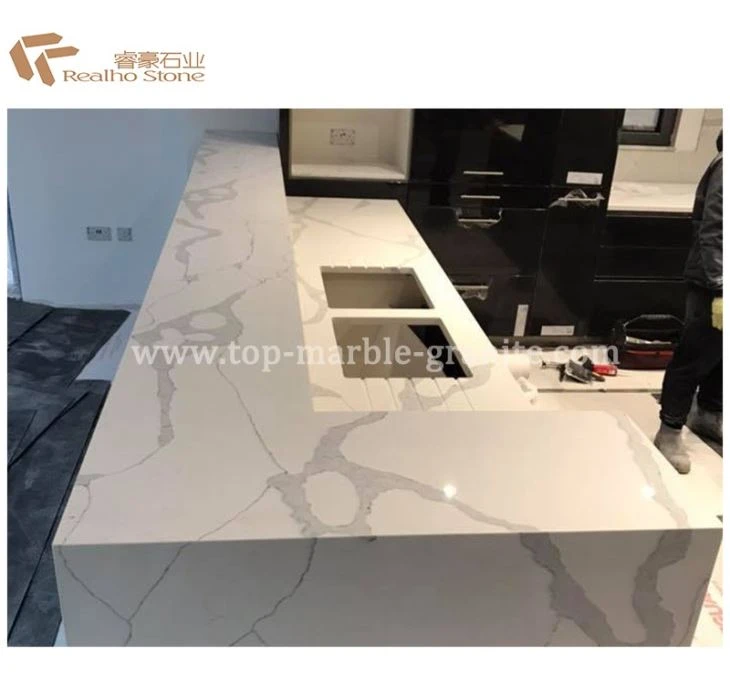 White Calacatta Faux Marble Countertops