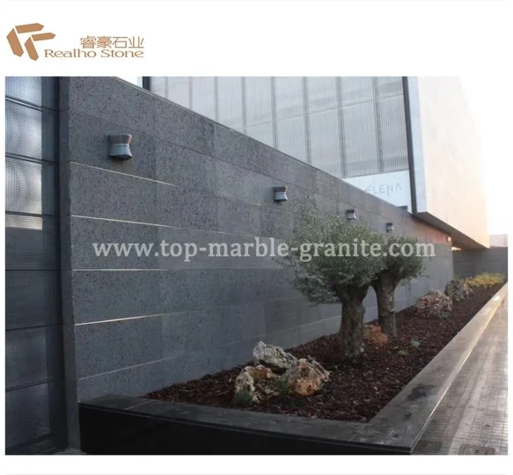 Honed Hainan Black Basalt Lava Stone