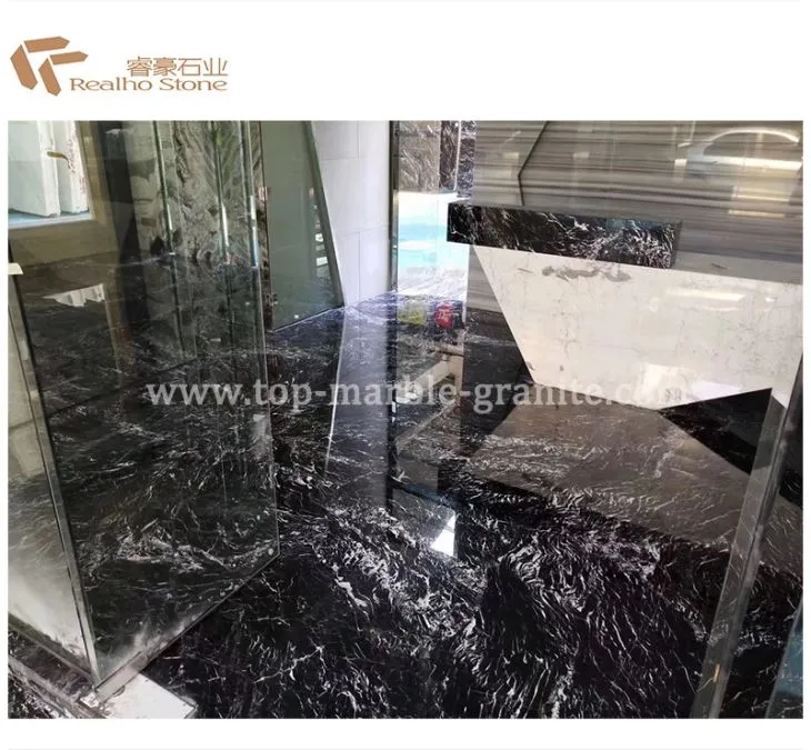 Italian Black Marble Tiles For Flooring