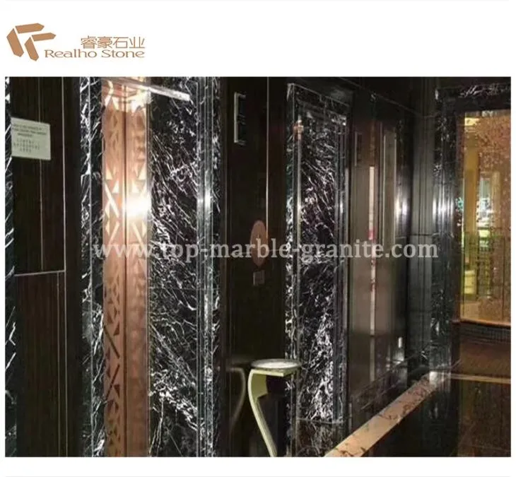 Italian Black Marble For Lift Door