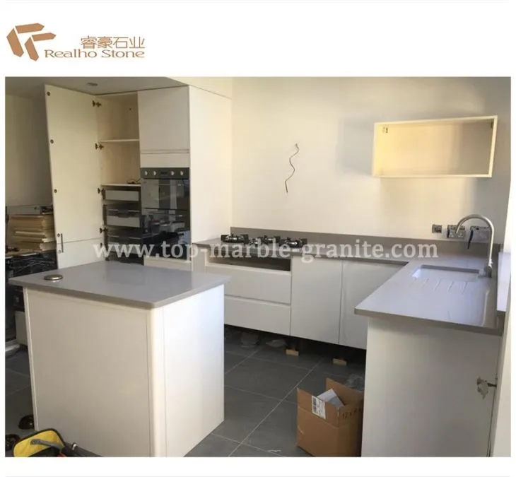 light grey quartz countertops