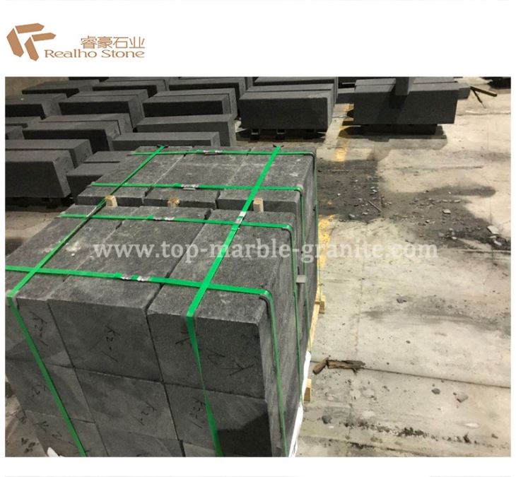 Basalt stone blocks