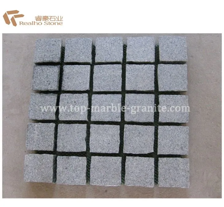 cobblestone paving