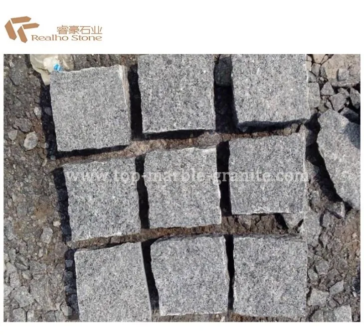 G684 granite mesh cobblestone