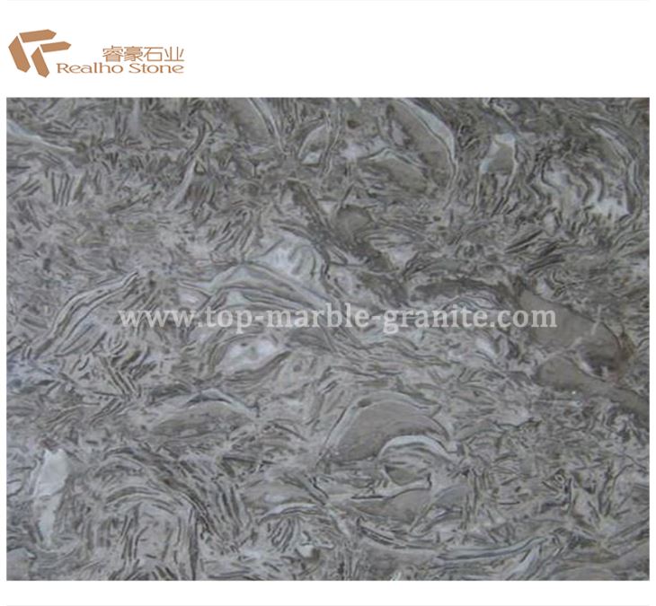 Overlord Flower Grey Marble Slabs