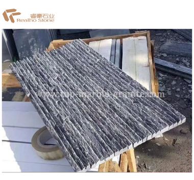 Black Quartzite Natural Stone Cladding Tile