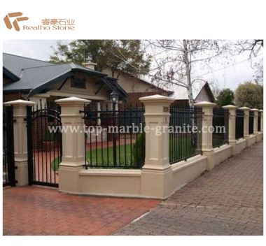Granite Portal Polished Roman Pillar Design