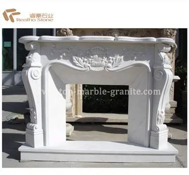 Marble Tile Fireplace Surround