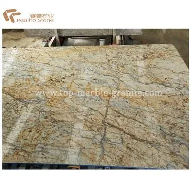 Polished Diamond Flower Granite For Counters