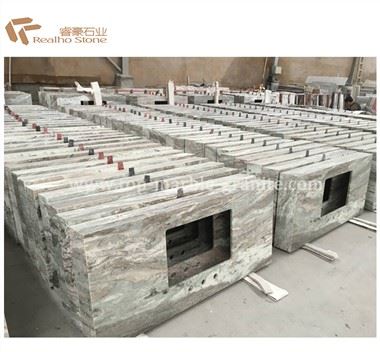 Polished Fantasy Brown Granite Vanity Tops