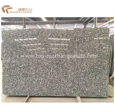 Polished Spray White Granite Slabs