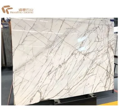 Polished White Spruce Marble Slabs