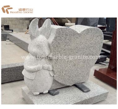 Rabbit Heat Shape Aminal Gravestone