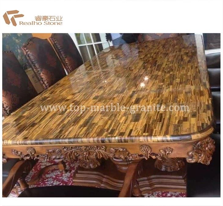 Tiger Eye Stone Table Top