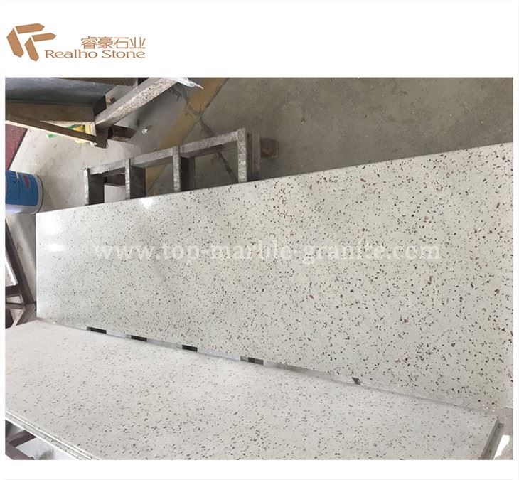 Versailles Gold Artificial Quartz Countertops Design