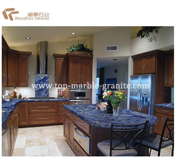 Azul Bahia Blue Granite Bathroom Vanity Top
