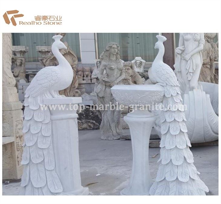 Peacock carving