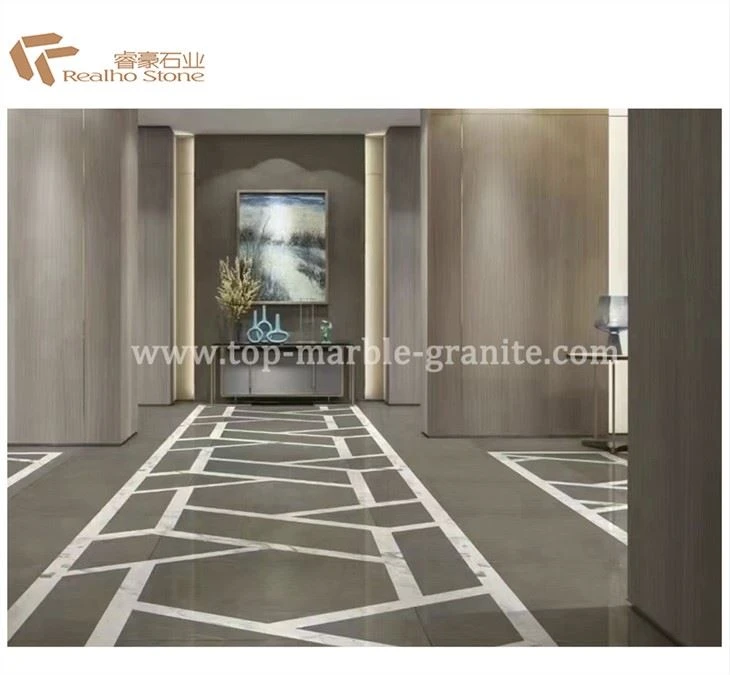 Grey Marble Effect Floor Tiles