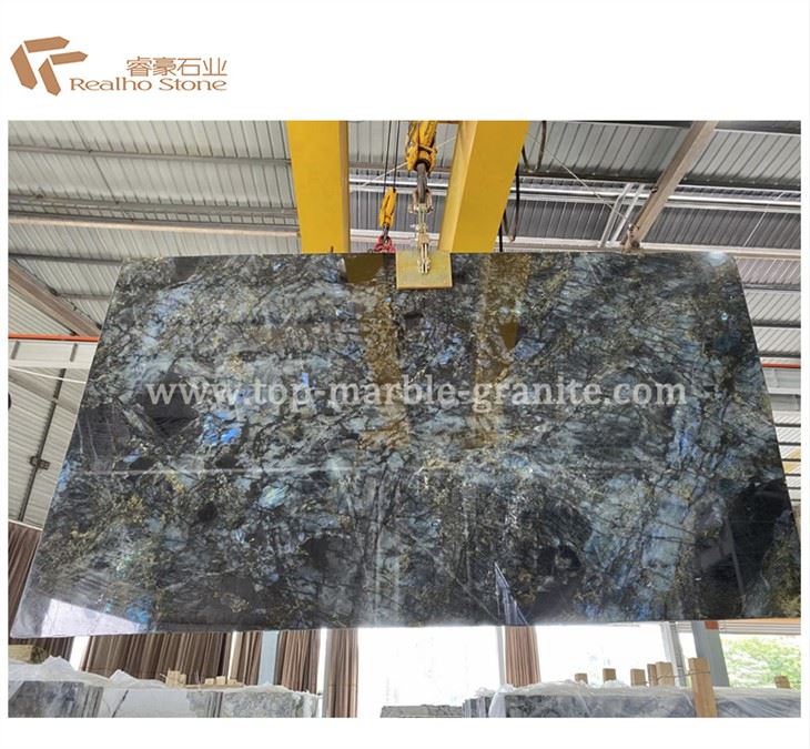 Labradorite Blue Lemurian Granite For Polishing Granite Kitchen Countertops