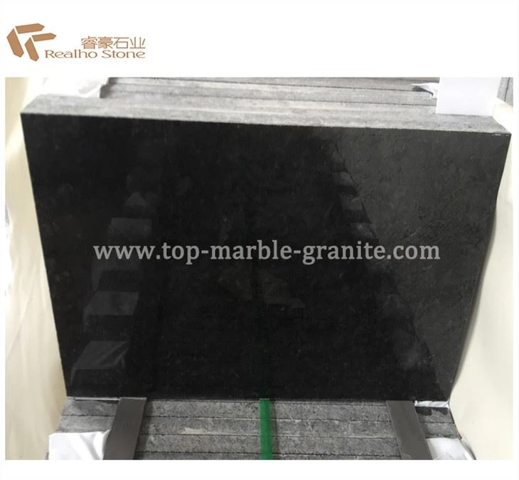 Polished Angola Black Granite Slabs For Wall Floor Tiles