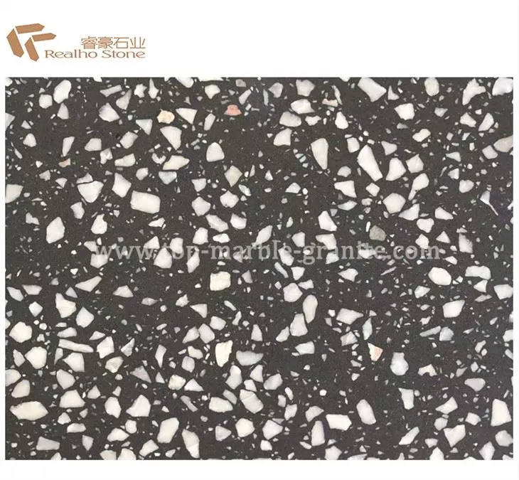Polished Dark Grey Terrazzo