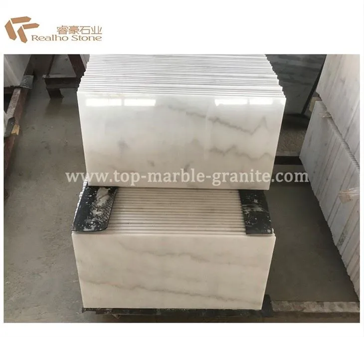 home depot white marble tile