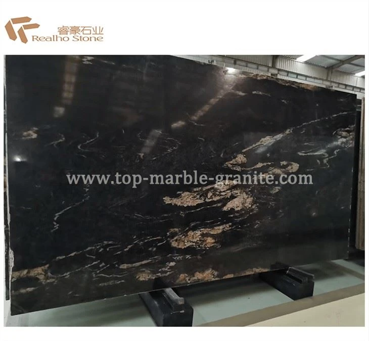 Black Cosmic Granite Slab Polished