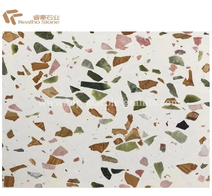 Colorful Terrazzo Stone Slabs For Shopping Mall And Wall Floor