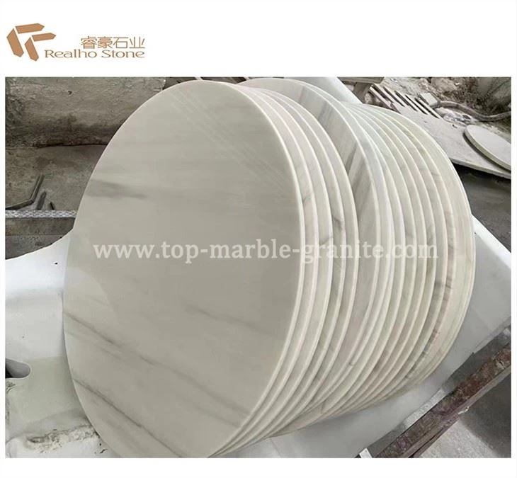 white marble table top